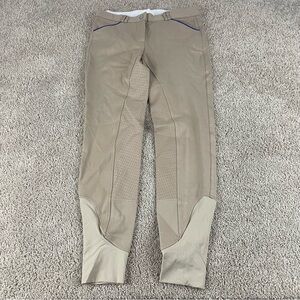 HR Farm Pants Womens 30 Khaki Stretch Equestrian Riding Breeches Horseback F280